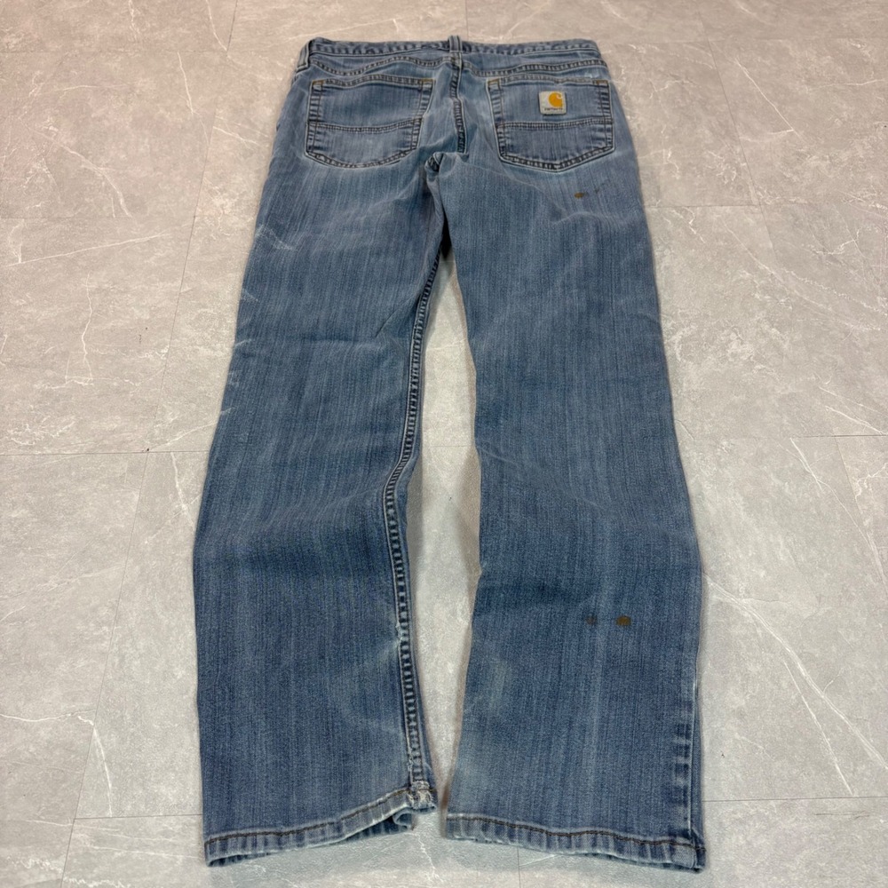 Carhartt Mens Slim Fit Jeans Medium Wash Blue Denim 30x30 Workwear 1769